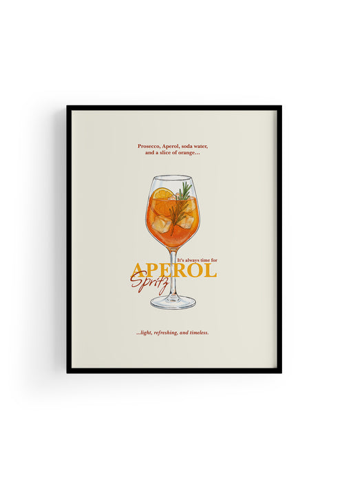 Aperol Spritz Kokteyl Posteri