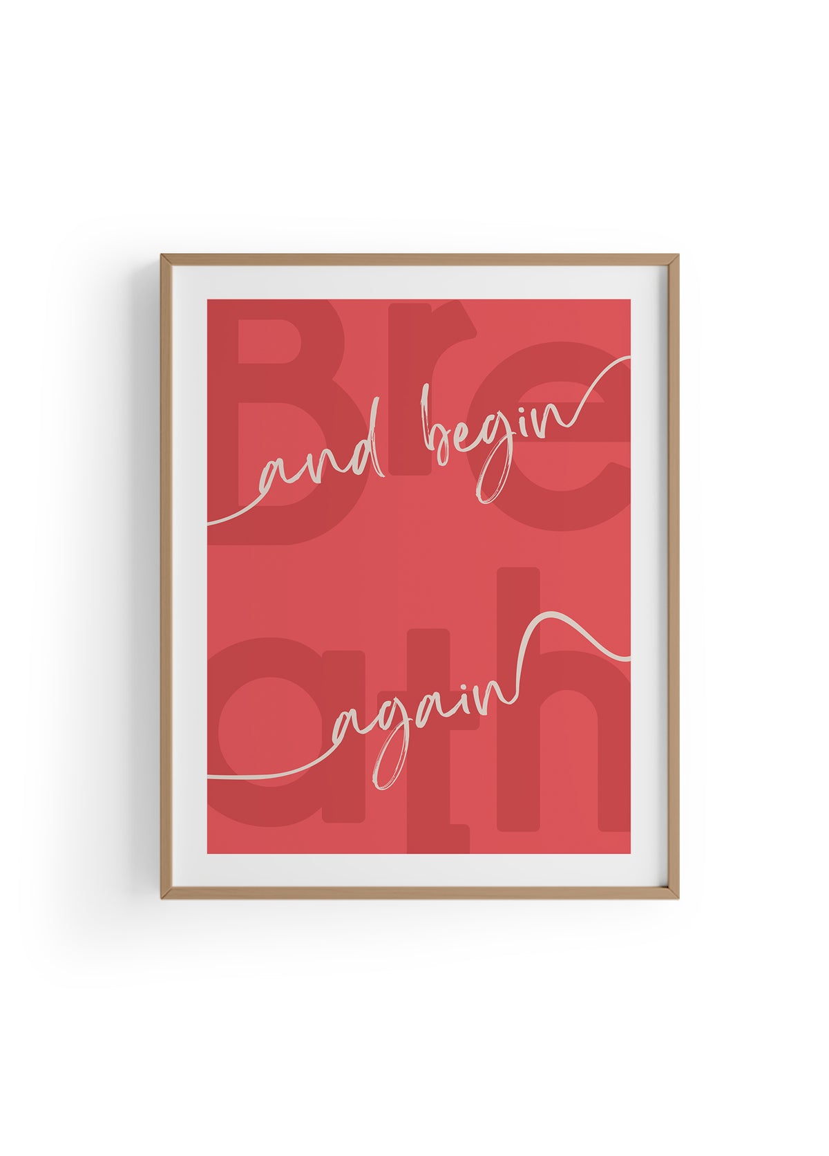 Begin Again | Tipografi Posteri