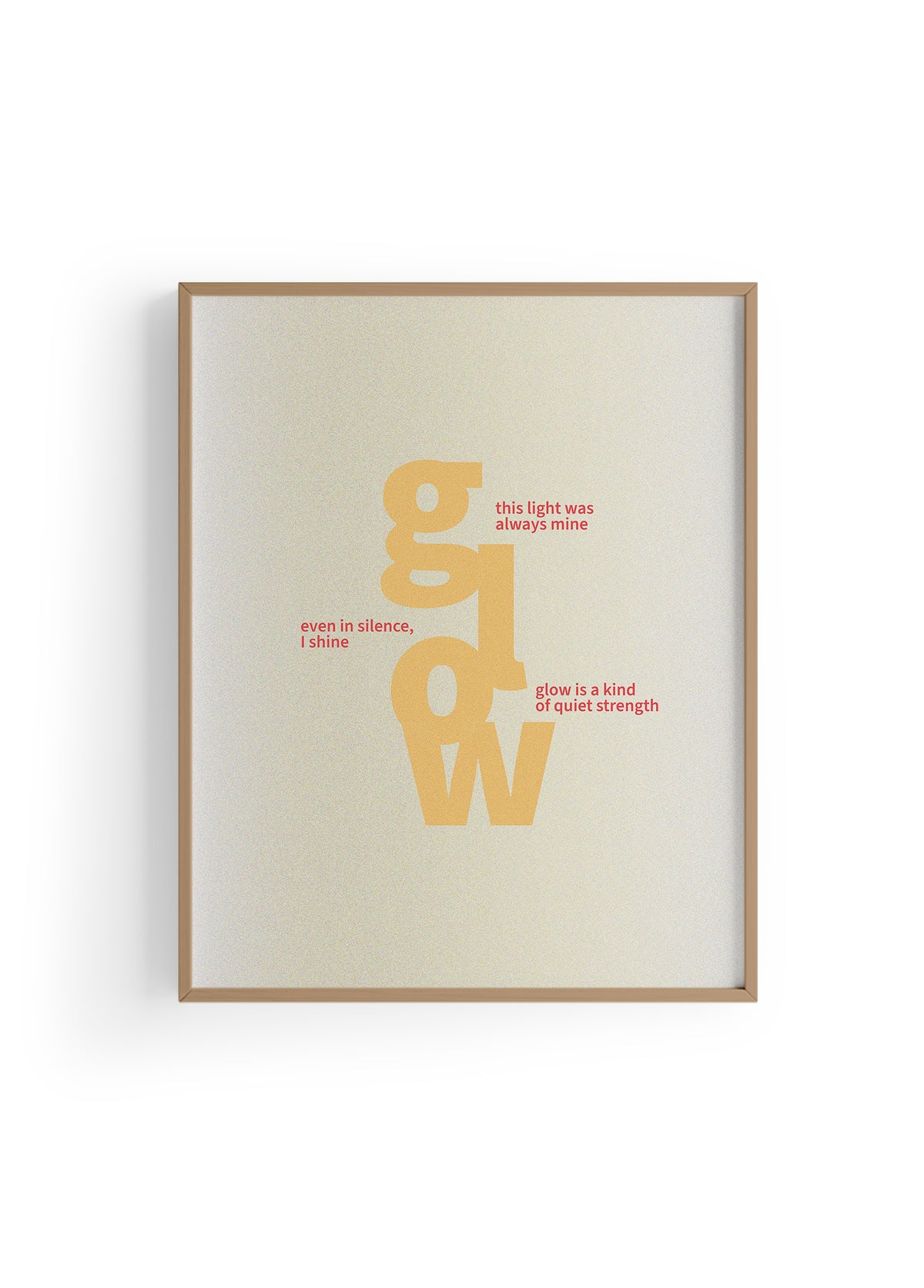Glow Within | Tipografi Posteri