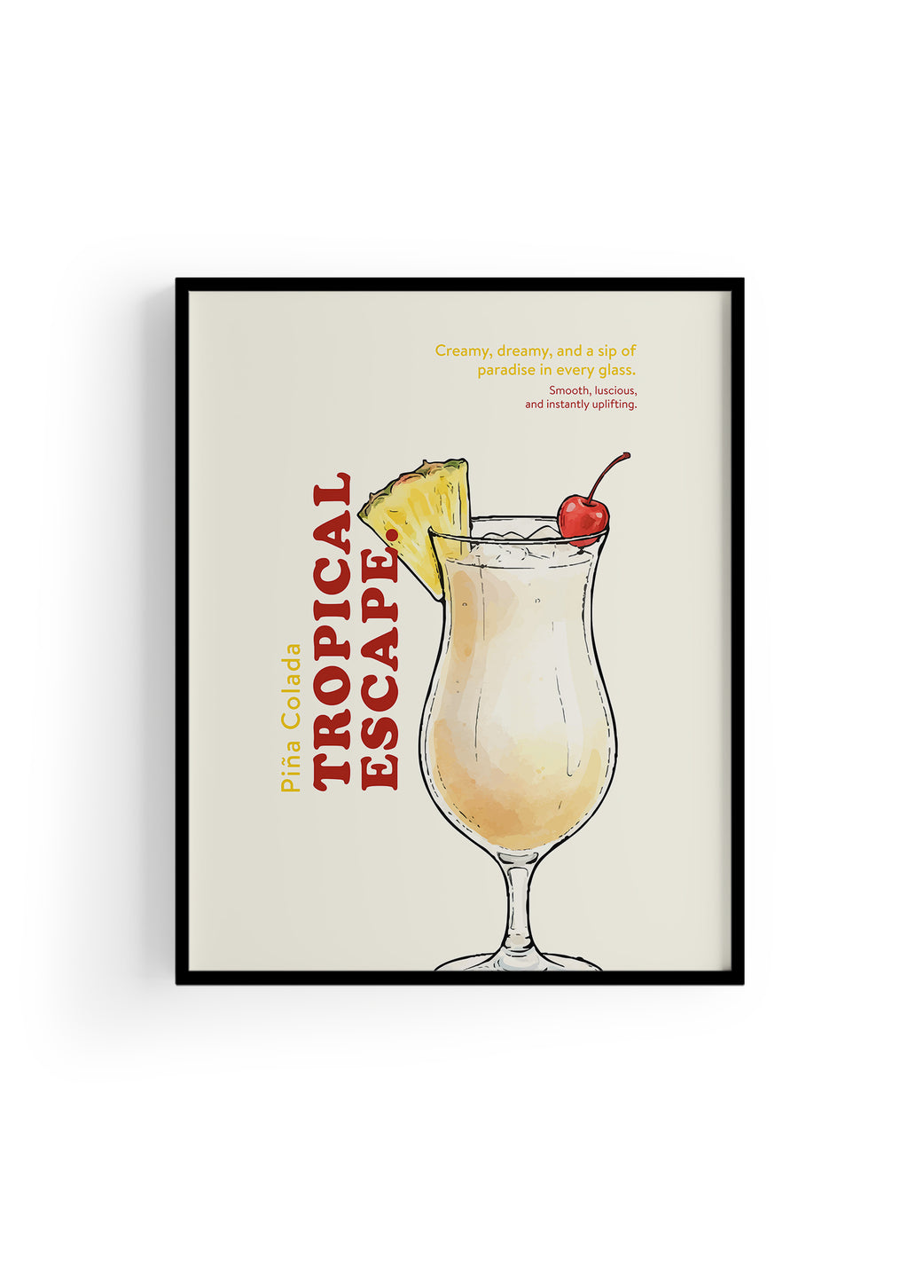 Piña Colada Kokteyl Posteri