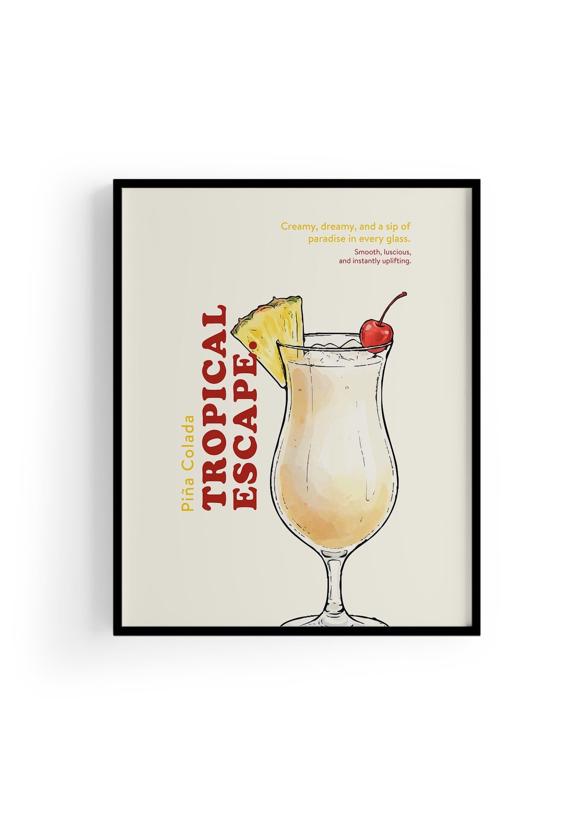Piña Colada Kokteyl Posteri