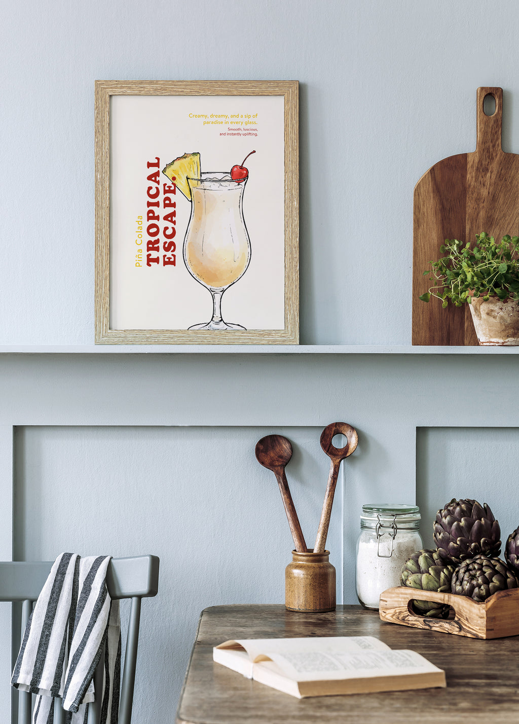 Piña Colada Kokteyl Posteri