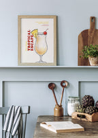 Piña Colada Kokteyl Posteri