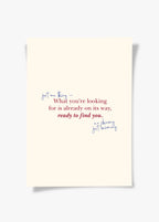 Ready To Find You | Tipografi Posteri