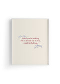 Ready To Find You | Tipografi Posteri